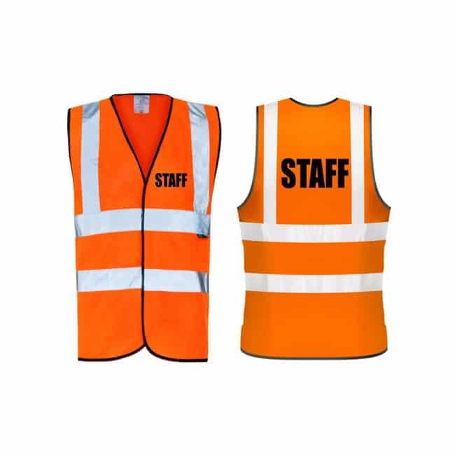 Safety Vest - Reflective Vest Orange - Image 1